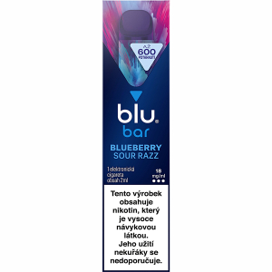 Elektronická cigareta jednorázová Blu Bar Blueberry Sour Razz 18mg/ml