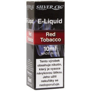 Liquid SilverCig 10ml Red Tobacco 6mg/ml Q