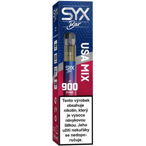 Elektronická cigareta jednorázová Syx Bar 900 USA Mix 16,5mg/ml Q