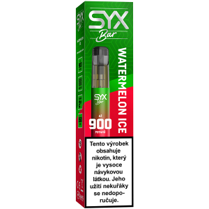 Elektronická cigareta jednorázová Syx Bar 900 Watermelon Ice 16,5mg/ml Q