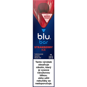 Elektronická cigareta jednorázová Blu Bar Strawberry Ice 18mg/ml Q