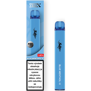 Elektronická cigareta jednorázová Venix Blue Menthol-X 18mg/ml Q