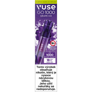 Elektronická cigareta jednorázová Vuse Go 1000 Pen Grape Ice 18mg/ml Q