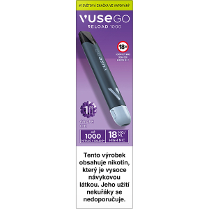 Vuse Go Reload Box 1000 Black+Grape Ice 18mg/ml