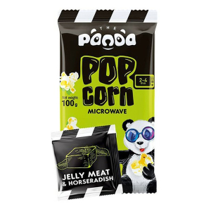 Popcorn Panda do mikrovlnné trouby s příchutí bůčku a křenu 100g