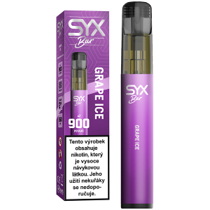 Elektronická cigareta jednorázová Syx Bar 900 Grape Ice 16,5mg/ml