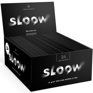 Papírky Sloow Black KS+Tips Rolling Kit