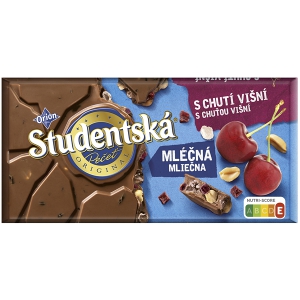 Studentská Pečeť Mléčná s Višněmi 170g Orion